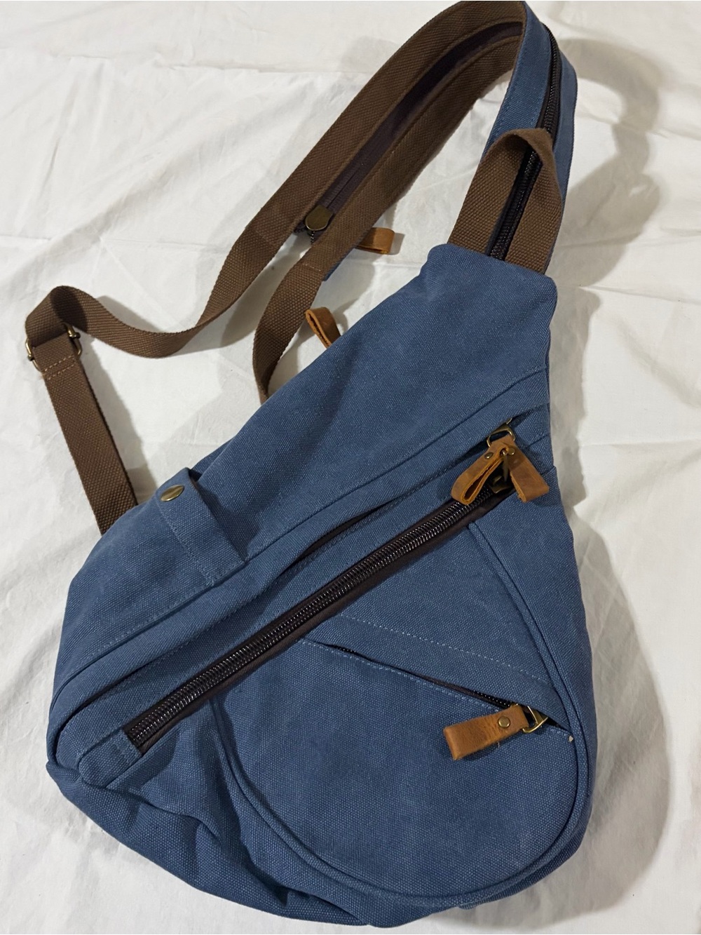 Denim Sling Style Backpack